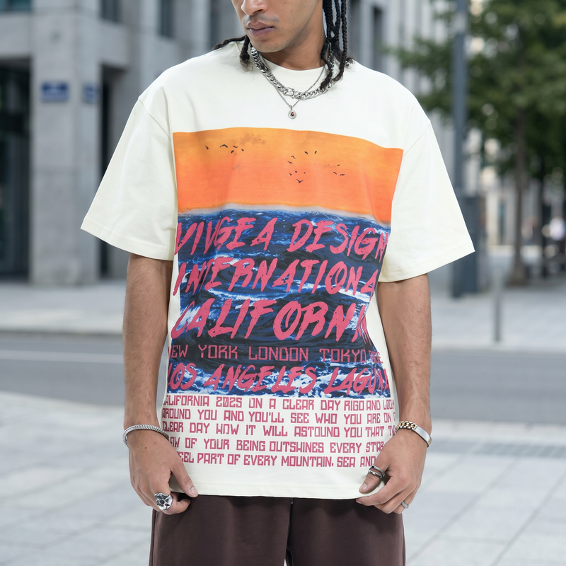 Men's Graphic Round Neck Short Sleeve Tee — lifestyle
