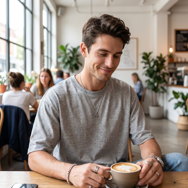 Everyday Cotton Crew Tee — lifestyle