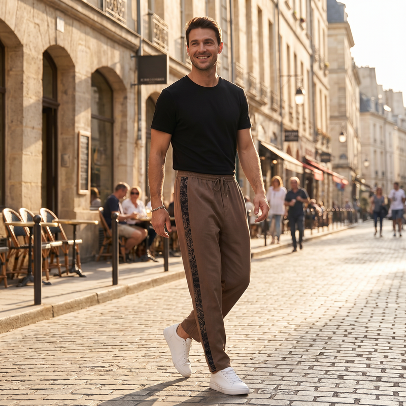 Everyday Elastic-Waist Chinos — lifestyle