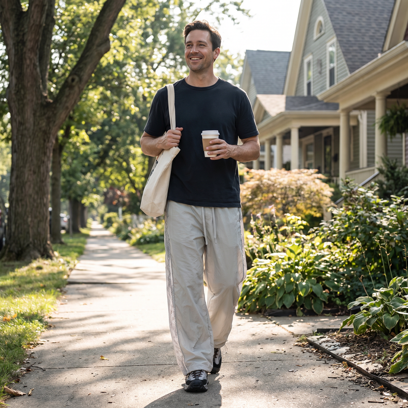 Relaxed Tapered Trousers — lifestyle