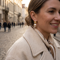 Pendientes Noor de Cristal Champán