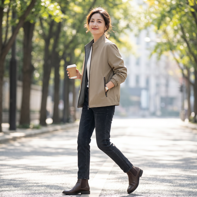 Cécile Tailored Blazer Coat — lifestyle