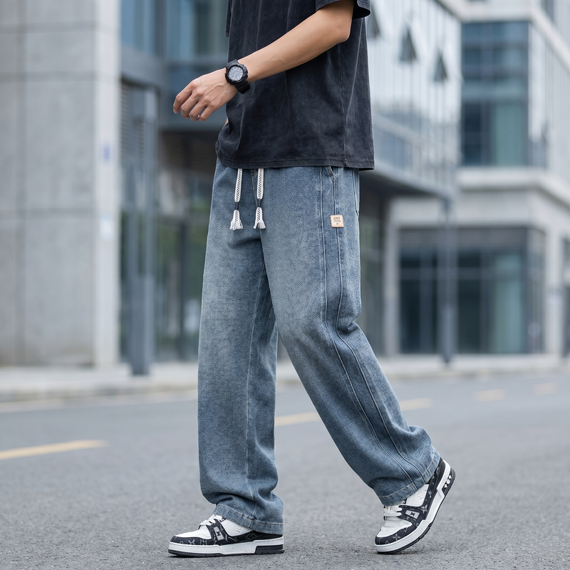Men's Wide Leg Jeans — lifestyle