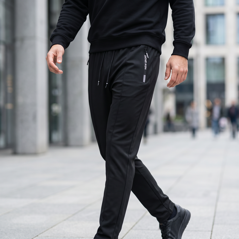 Men's Plus Size Drawstring Pants With Pockets — lifestyle