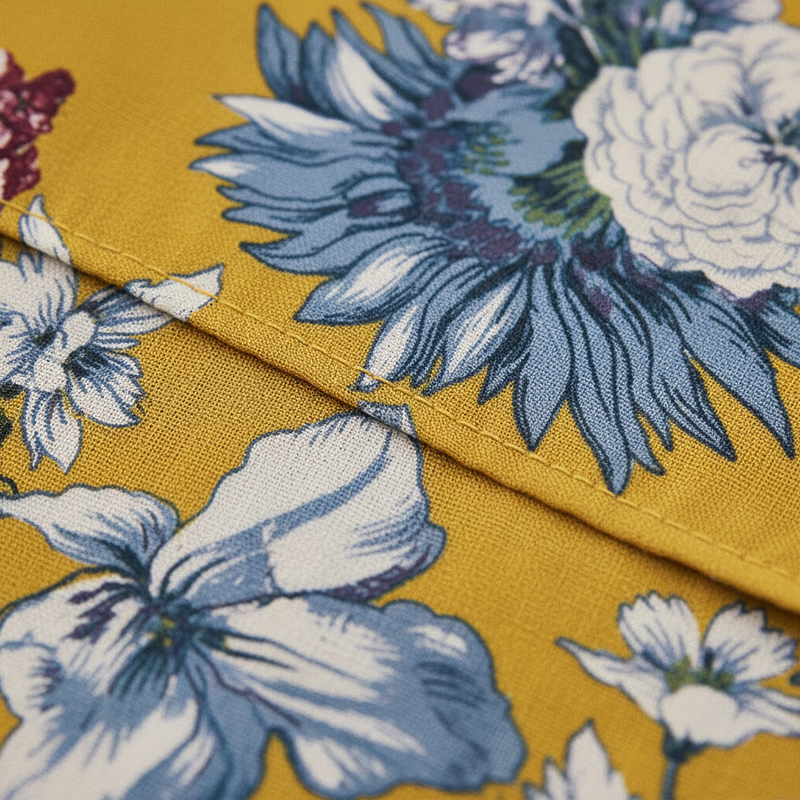 Sienna Floral Midi Dress — detalle del tejido